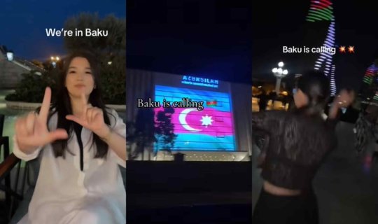 Qazaxıstanlı xanımlar arasında Bakı trendi - VİDEO