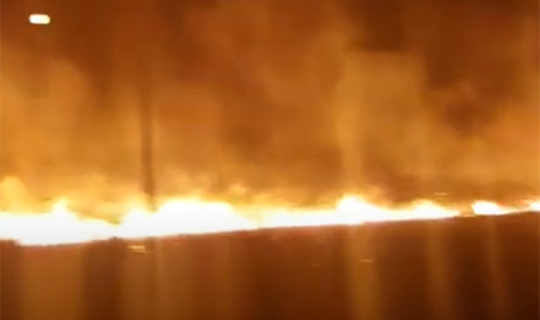FHN Ağdamdakı yanğının görüntülərini yaydı - Video