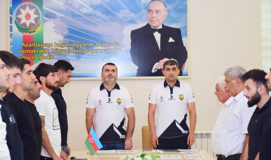Masallıda mini futbol turnirinin püşkatma mərasimi keçirilib - FOTOLAR