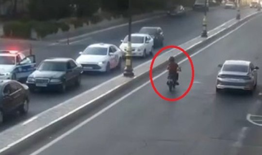 Avtoxuliqanlıq edən motosikletçi həbs edildi