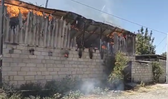 Ağcabədidə yanğın: qadın xəsarət aldı