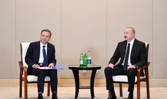 İlham Əliyev Ni Cen ilə görüşüb - FOTO