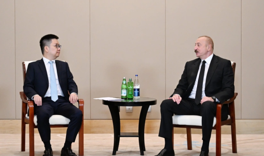 Azərbaycan Prezidenti Sie İ ilə görüşüb