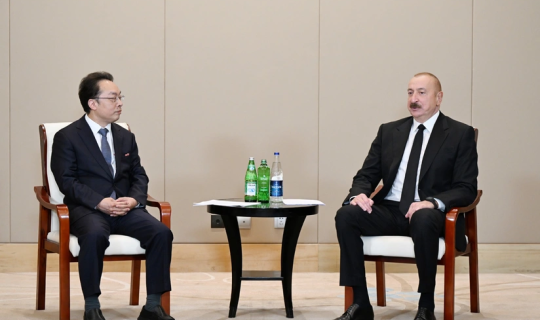Prezident İlham Əliyev "CETC" korporasiyasının baş direktoru ilə görüşüb