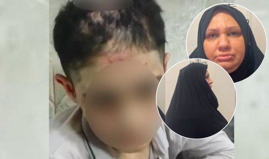 Azyaşlı uşağa işgəncə verən xala həbs edildi - FOTO