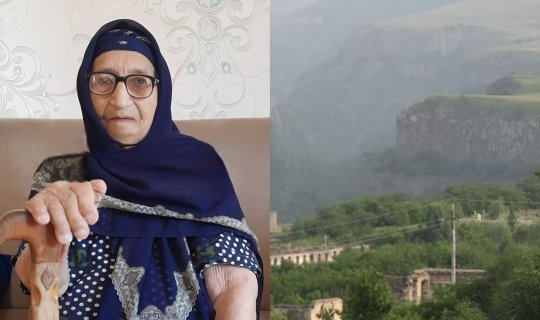 113 yaşlı&nbsp;Xeyrənisə nənə də Kəlbəcərə&nbsp;QAYIDIR