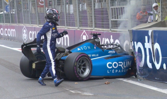 "Formula 2": Bakıda daha bir qəza baş verib - YENİLƏNİB
