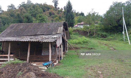 Astarada leysan nəticəsində torpaq sürüşməsi olub -&nbsp;FOTO