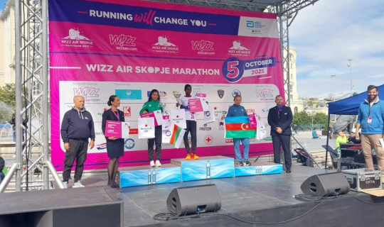 Azərbaycan atleti Makedoniyada beynəlxalq yarışda gümüş medal qazanıb