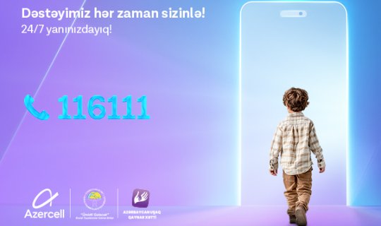 Azercell-in dəstəyi ilə fəaliyyət göstərən &ldquo;Azərbaycan Uşaq Qaynar Xətti&rdquo;nə 2025-ci ilin 3-cü rübündə 1600-ə yaxın müraciət daxil olub