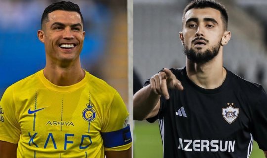 Toral Bayramovun "əli" Kriştiano Ronaldonun çiynində - Foto