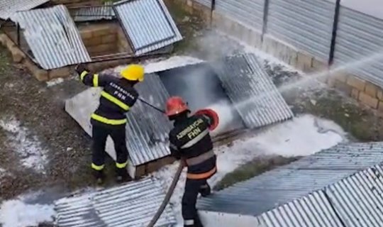 Azərbaycanda daha bir yanacaqdoldurma məntəqəsində yanğın olub