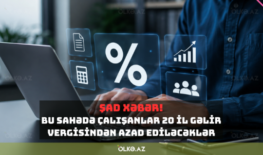 Azərbaycanda bəzi mütəxəssislər 20 il gəlir vergisindən azad ediləcəklər