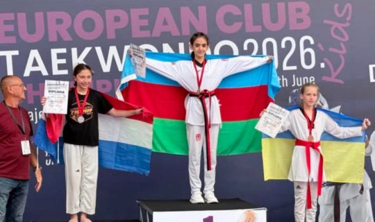11 yaşlı idmançı Avropa çempionu oldu - FOTO