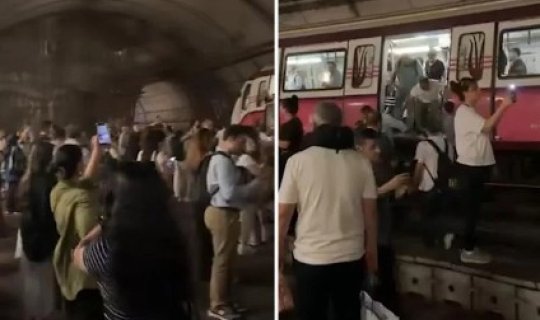 İstanbul metrosunda qatar relsdən çıxdı, sərnişinlər təxliyə olundu