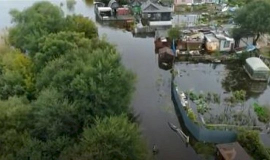 Rusiyada bu şəhər su altında qaldı