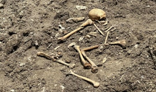 Ağdamda qazıntı zamanı insan skeletinə bənzər qalıqlar aşkarlanıb