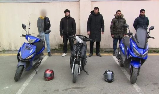 Moped oğruları tutuldu