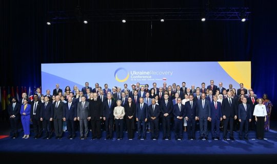 Ceyhun Bayramov Polşada Ukrayna Bərpa Konfransında iştirak edib