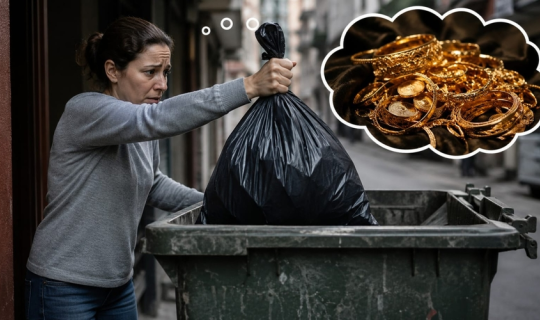 Ev almaq üçün yığılan 1 kiloqram qızıl zibilə atıldı