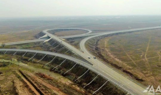Əsgəran-Xocalı-Xankəndi yolunda tikinti işləri&nbsp;son mərhələyə çatıb