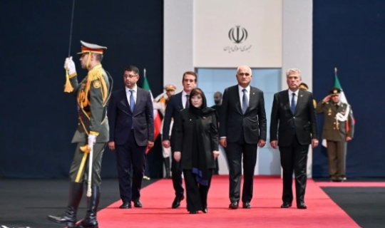 Sahibə Qafarova Xameneinin vida mərasimində iştirak edib