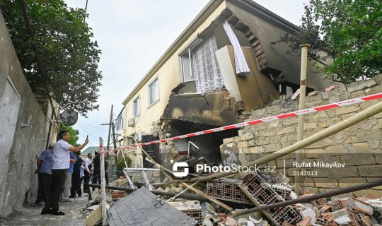 Bakıdakı 3 nəfərin öldüyü partlayışın TƏFƏRRÜATLARI - FOTO