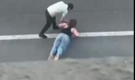 Bakıda küçədə təhlükəli vəziyyət
