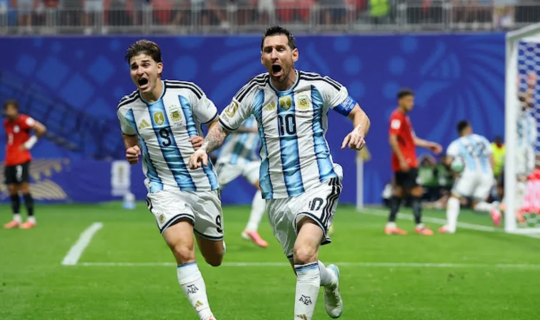 Argentina Misir üzərində əzmkar qələbə qazanaraq 1/4 finala yüksəldi