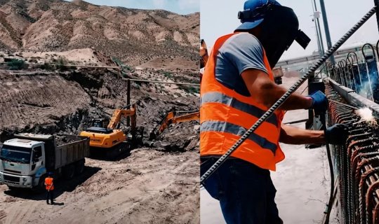 Bakı-Ələt yolunda yeni avtomobil körpüləri tikilir - VİDEO
