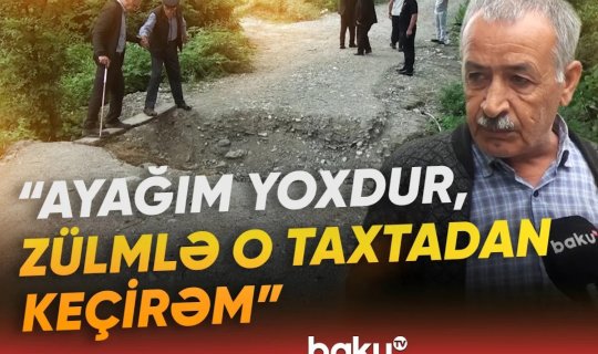 Sakinlər dəhşət yaşadılar: "Kəndi su aparıb, tədbir görən yoxdur!" - VİDEO