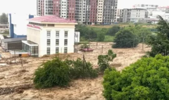 Gürcüstanda təbii fəlakət: Telavini su basdı, körpü uçdu