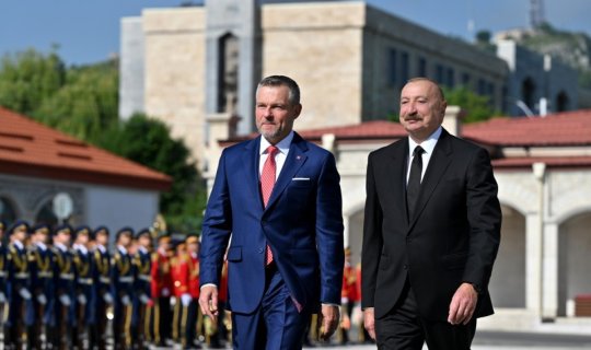 Slovakiya Prezidentinin Şuşada rəsmi qarşılanma mərasimi oldu