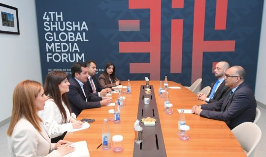 Hikmət Hacıyev Şuşada Türkiyə nümayəndə heyəti ilə görüşdü