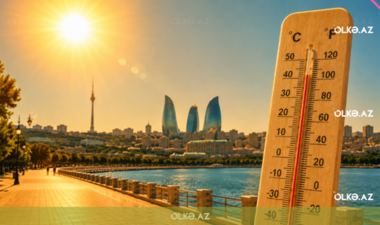 Azərbaycanda havanın temperaturu 38 dərəcəyə yüksələcək