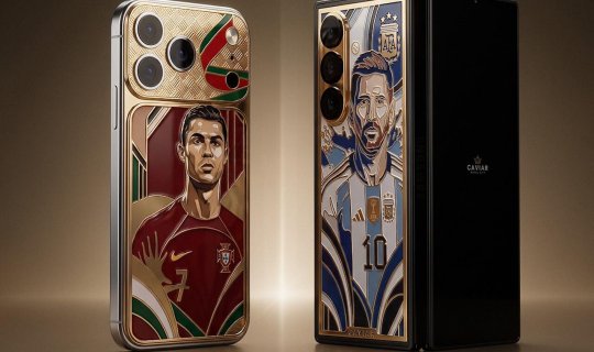 Messi və Ronaldonun şərəfinə qızıl telefon hazırlandı