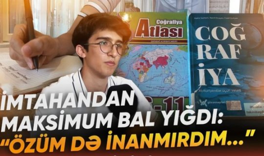 Həmyaşıdlarına örnək olan Paşa uğurunun sirlərini bölüşdü: "Əsas məsələ çox oxumaq deyil" - VİDEO