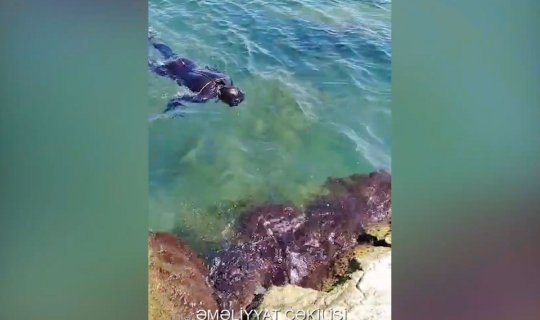 Mərdəkanda dənizdə batan 22 yaşlı oğlanın axtarışları davam etdirilir -&nbsp;VİDEO