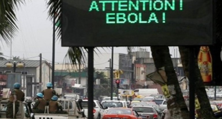 Ebola virusuna yoluxanların sayı 20 mini ötüb