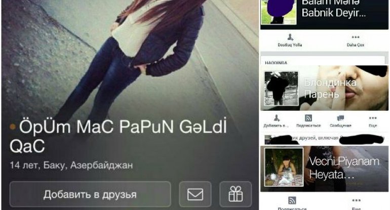 Azərbaycanda maraqlı Facebook profilləri