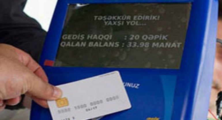 Bakı avtobuslarında kartlar işlədiləcək