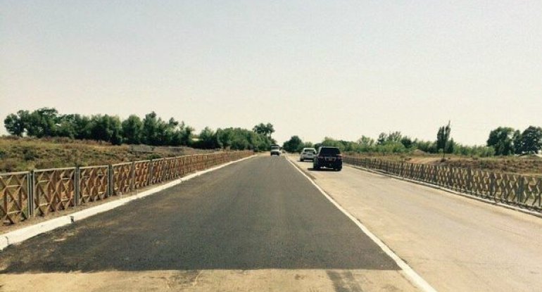 Nəqliyyat Nazirliyi qəzalı vəziyyətə düşmüş körpünü təmir etdi