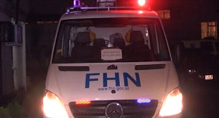 Abşeronda yük maşını yandı