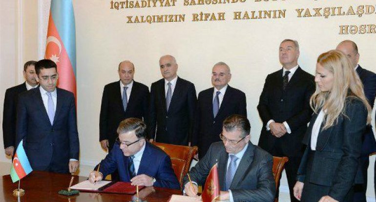 Azərbaycan və Monteneqro hökumətləri arasında iki saziş imzalandı