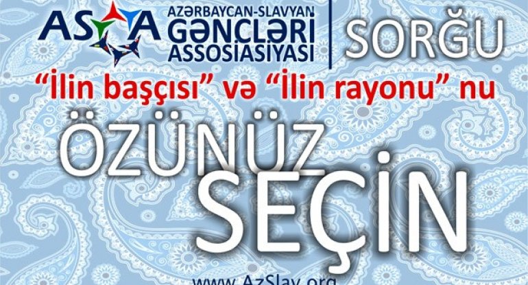 “İlin başçısı” və “İlin rayonu” seçiləcək