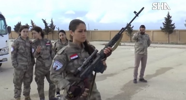 Ruslar Suriyada erməni qızlardan snayperlər hazırlayır