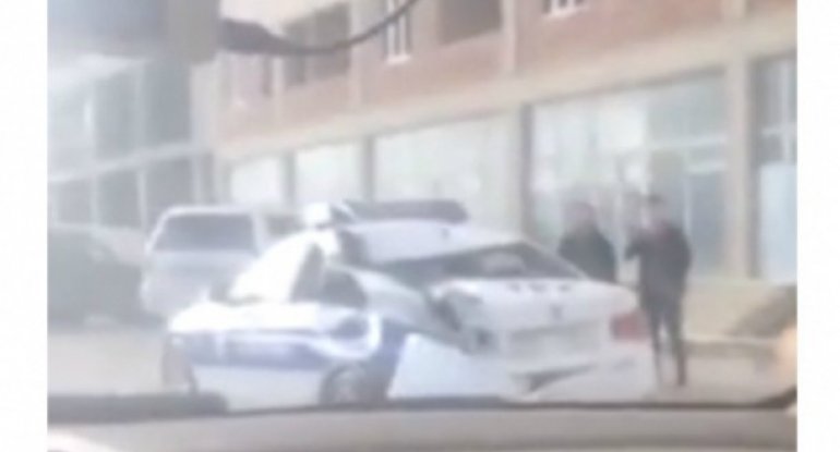 Yük avtomobili DYP maşınını arxadan vurdu