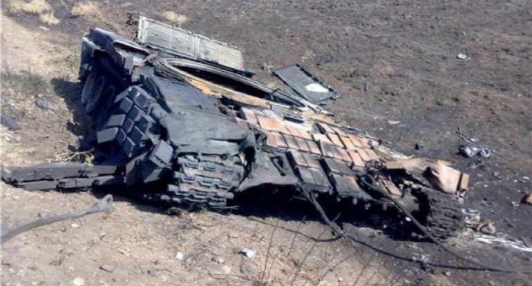 Müdafiə Nazirliyi Tərtərdə vurulan erməni tankı haqda məlumat yaydı