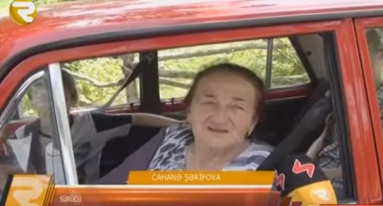 70 yaşlı Cahanə nənə 36 ildir taksi sürür