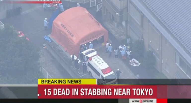 Yaponiyada qətliam: 19 ölü, 45 yaralı